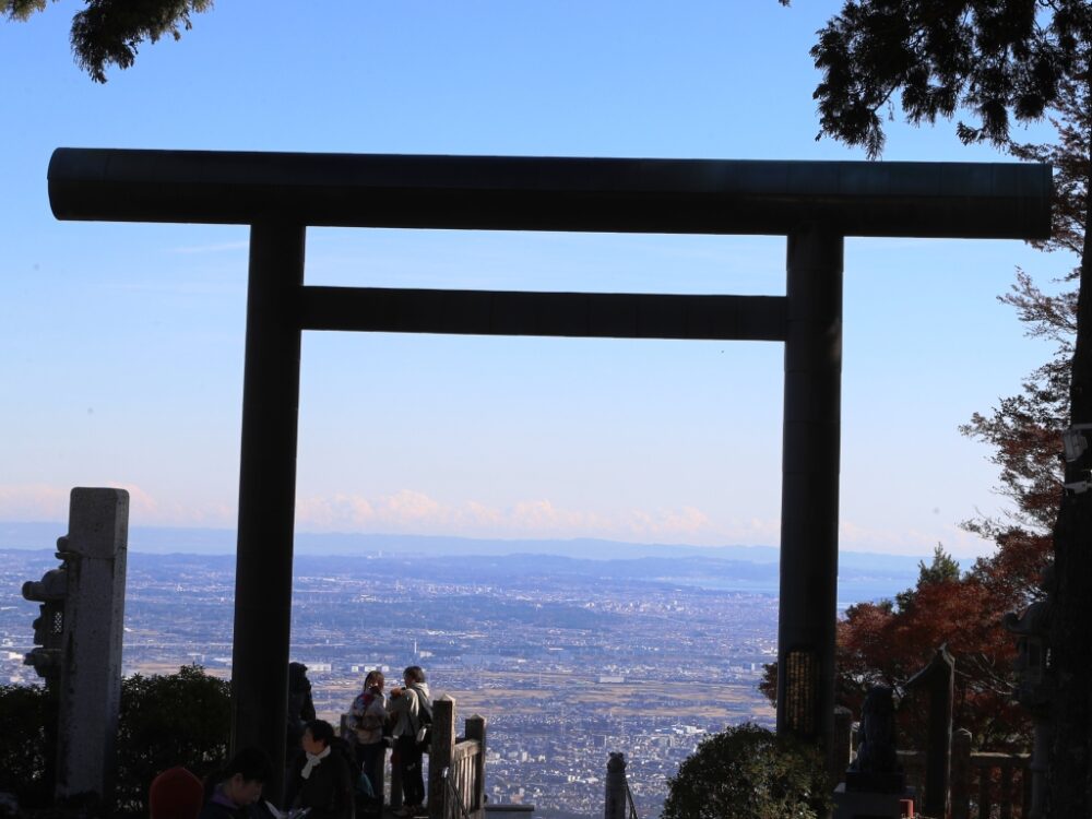 下社からの雄大な眺め