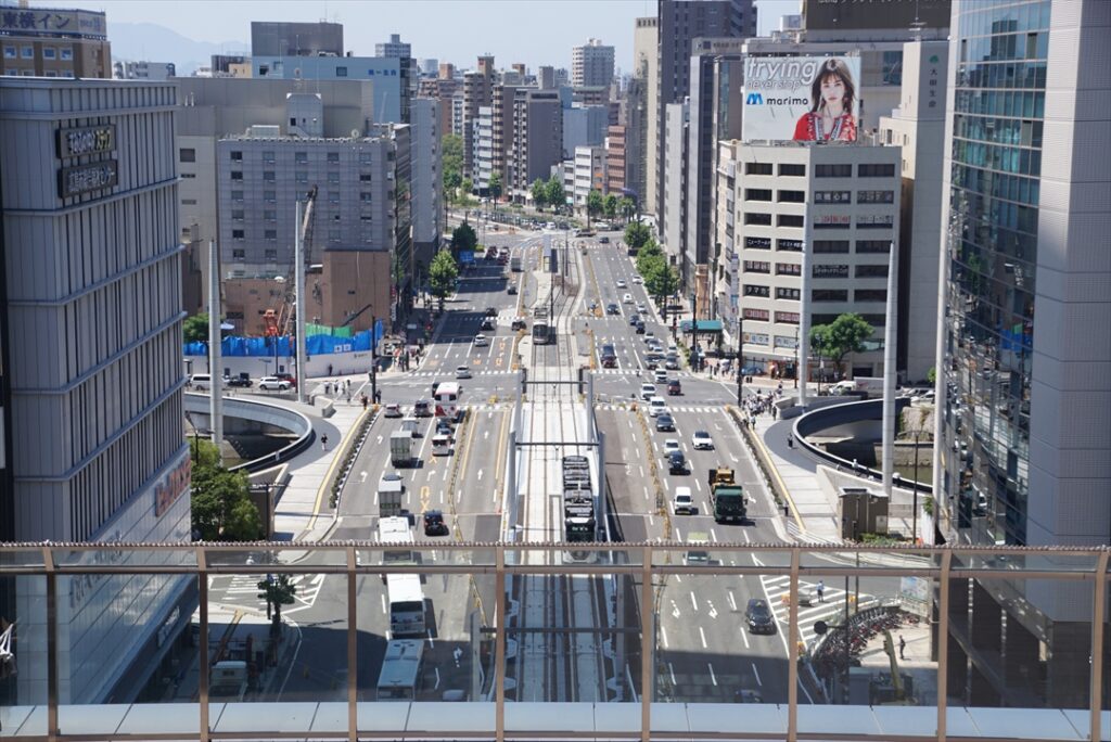 広島駅側からの眺望