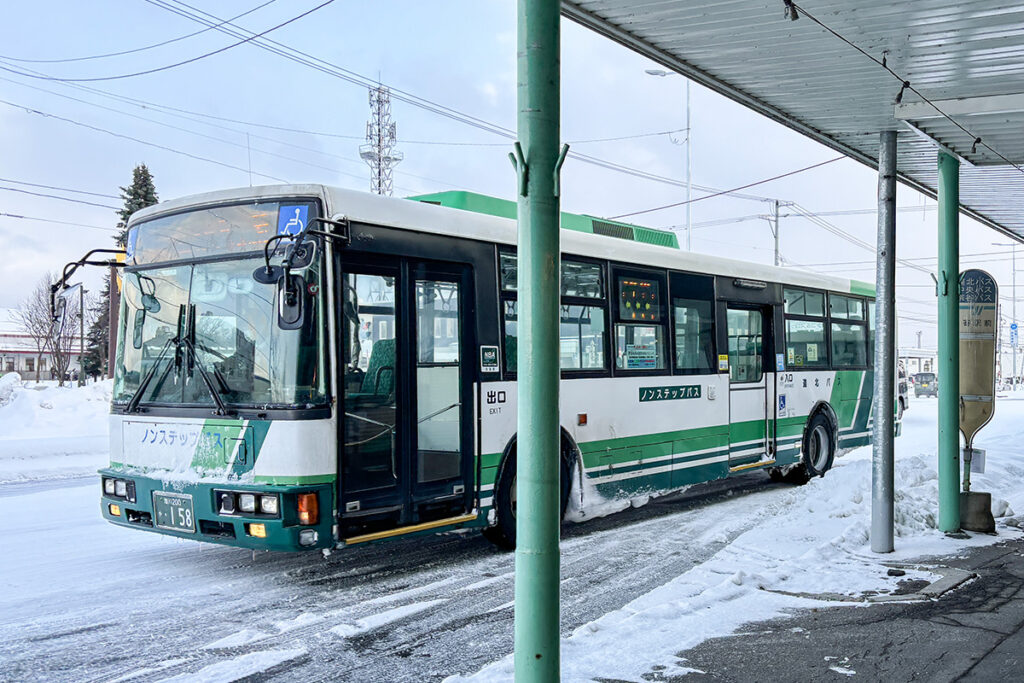 2023年時点で道北バス名寄線に充当されていた日産ディーゼル＋富士重工車体